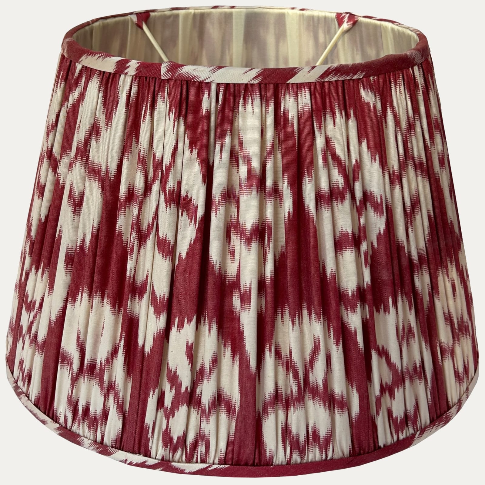 Cotton/Silk Carnation Ikat Lampshade