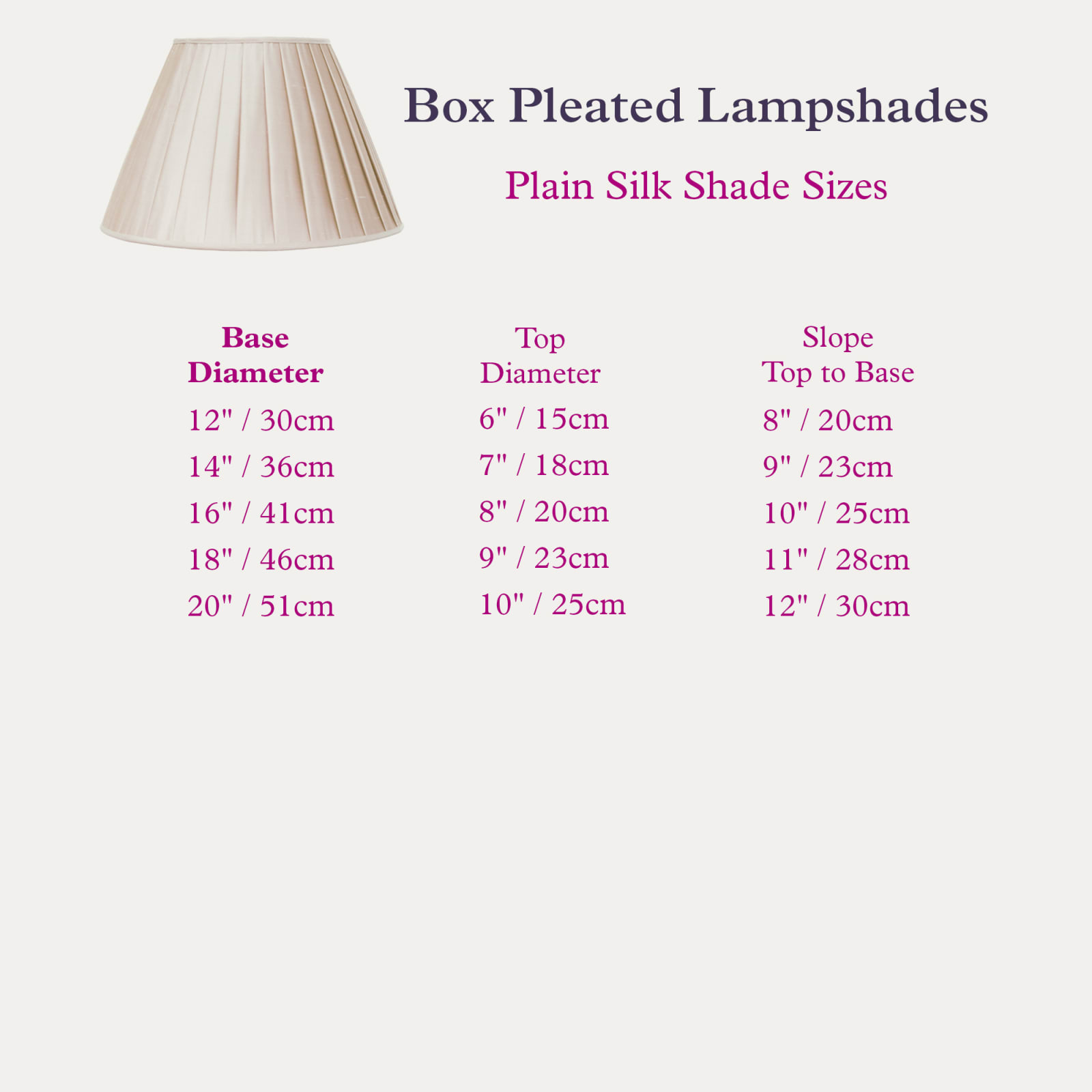 Floren, Faille Du Barry 5019 Silk Box Pleated Lampshade