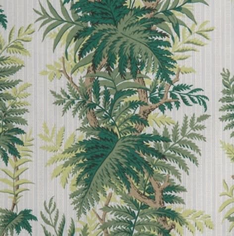 Fern Stripe Lime Green Blue