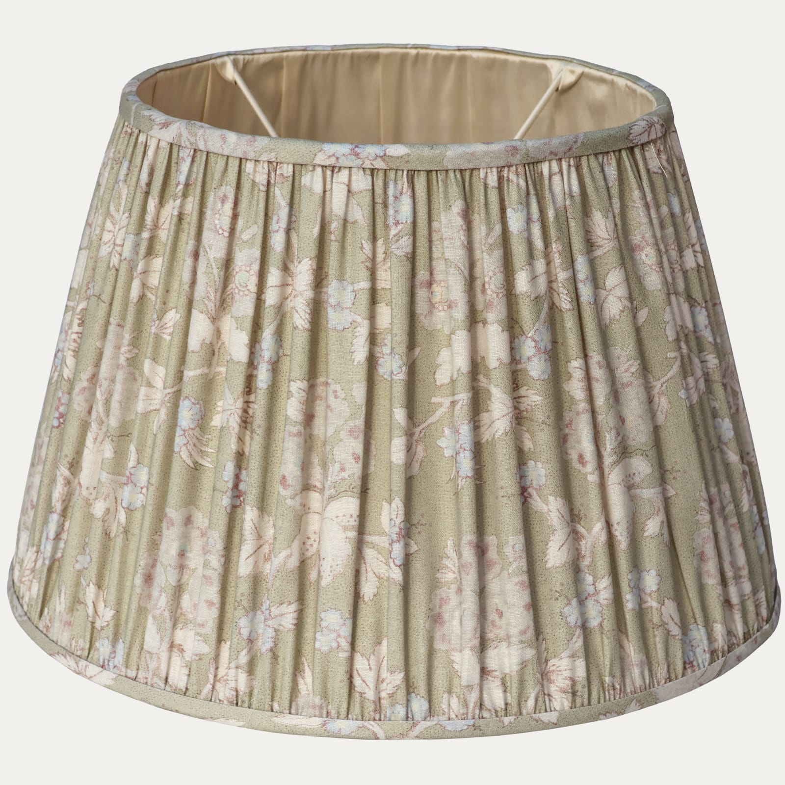 Robert Kime Banon Aqua Handsewn Gathered Lampshade