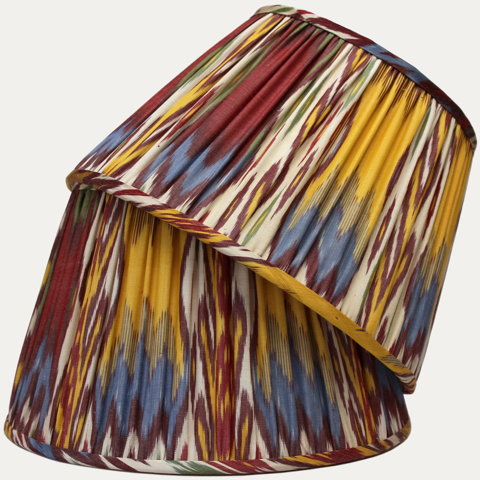 Stunning Multicoloured Adras Ikat Lampshade