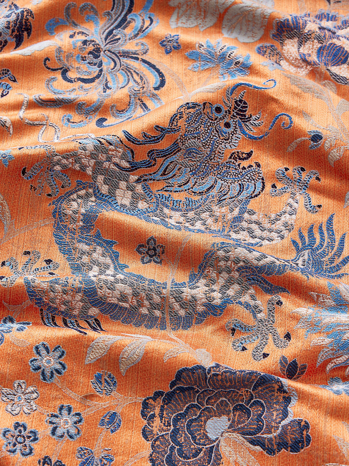 Dragon Tableau Persimmon Blue