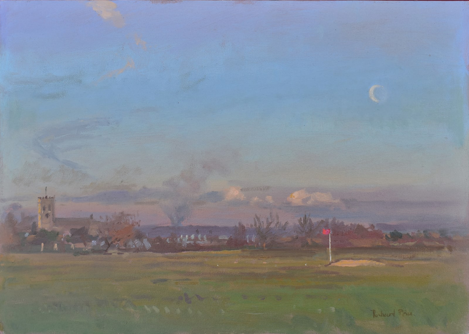 Moon Rising Over Christchurch - Richard Price