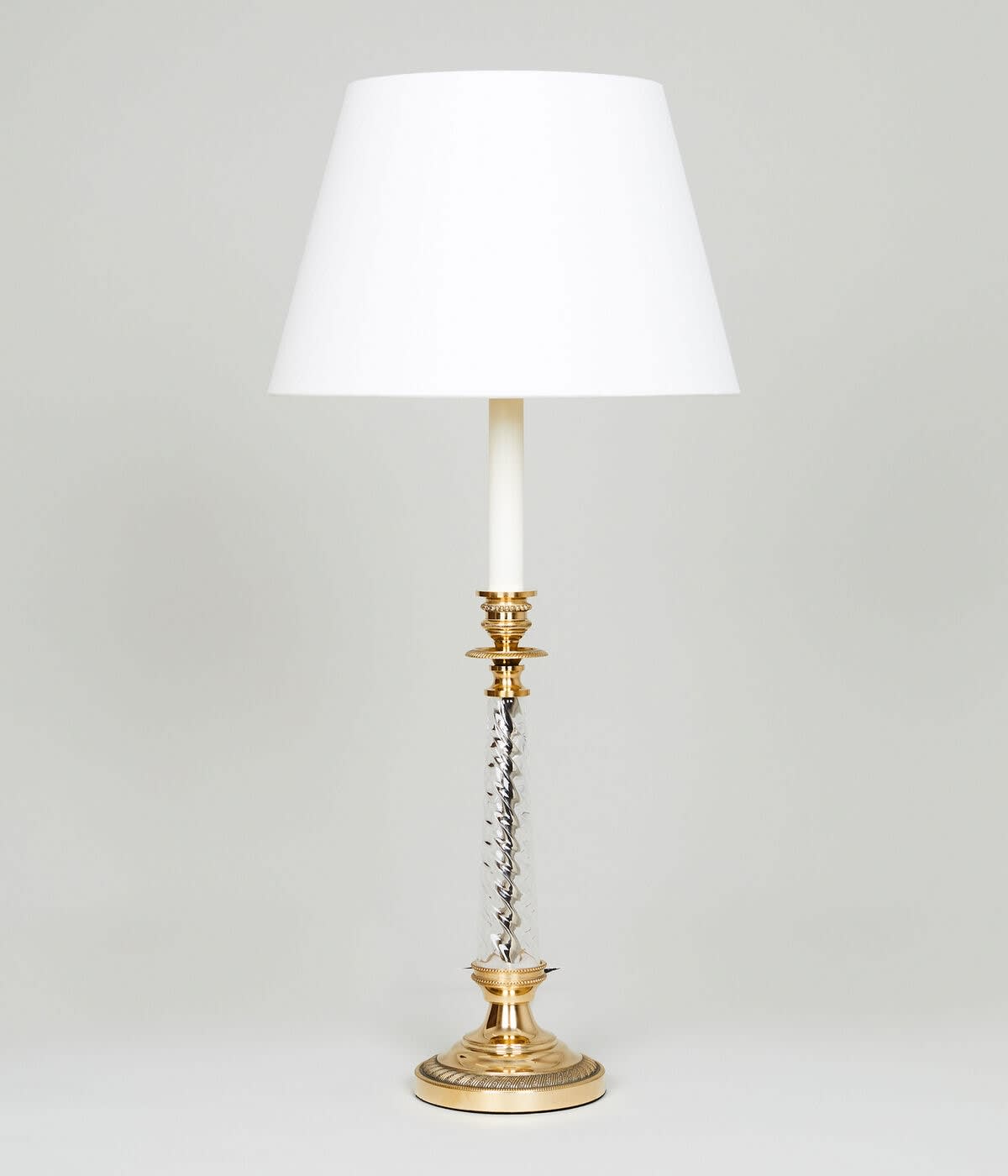 Twisted Glass Candlestick