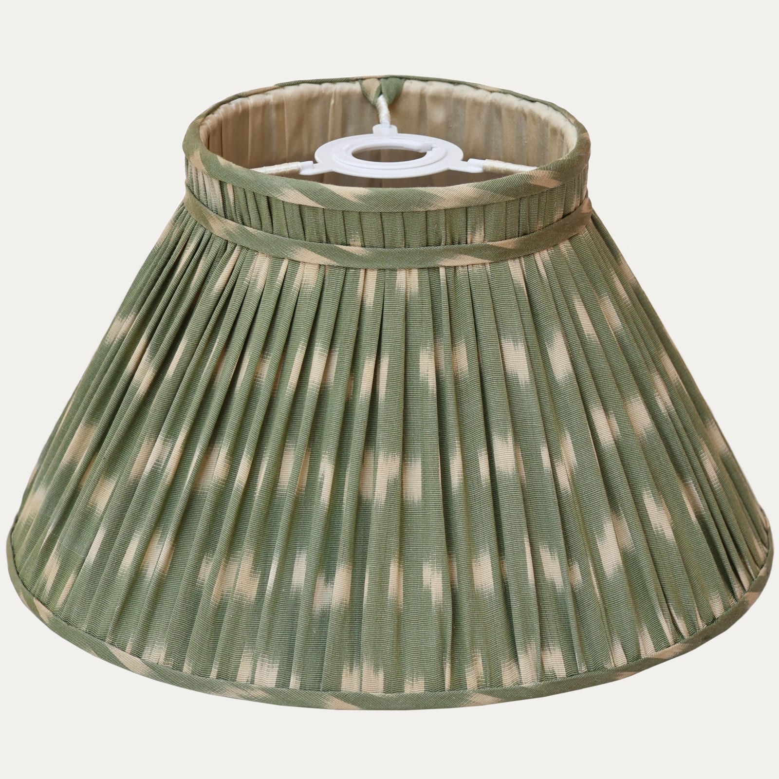Robert Kime Amu Gold Ikat Handsewn Reading Light Lampshade