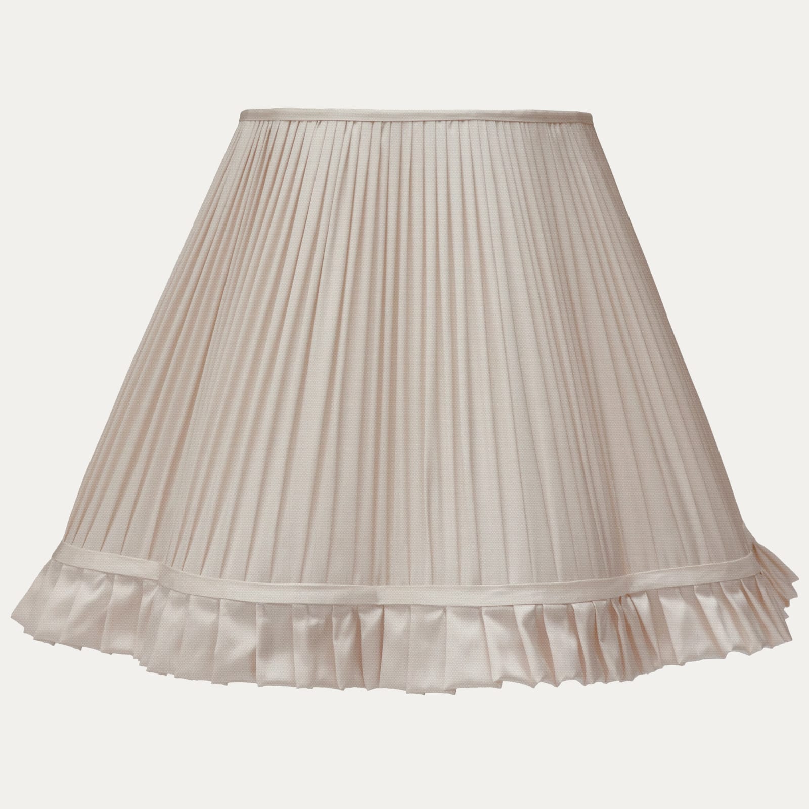 Mist Faille Lugano Silk Scallop Lampshade