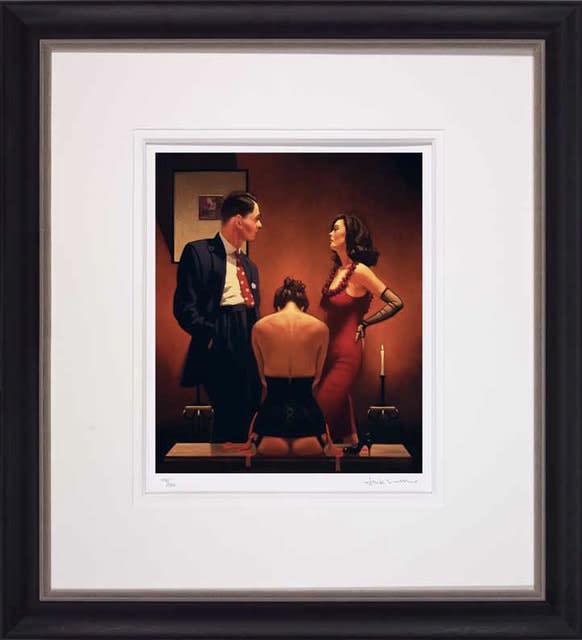Jack Vettriano Scarlet Ribbons Framed