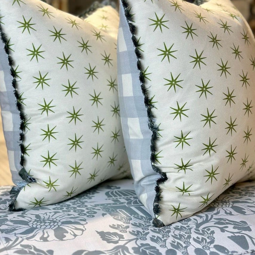 Cushions with Contrast Backing
