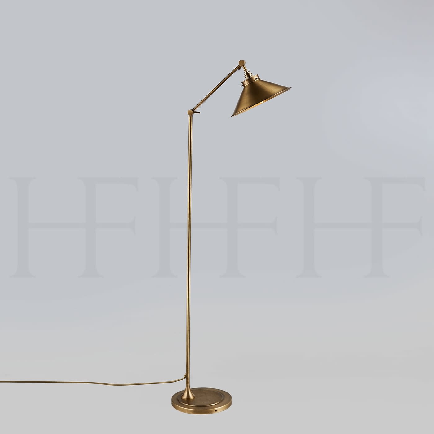 Hector Finch, Leila Antique Brass Floor Lamp