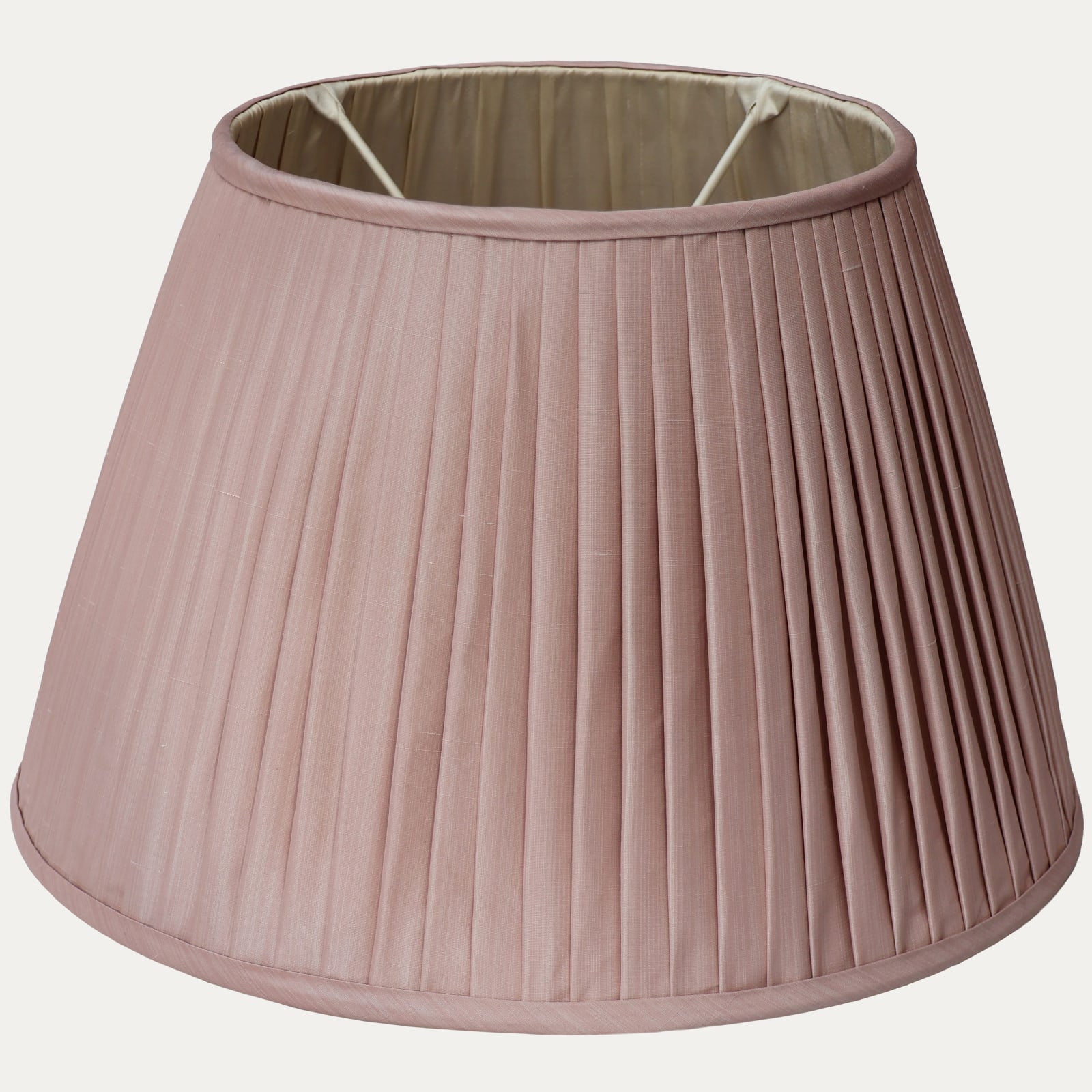 Claremont SFJ Pale Pink Silk Knife Pleated Handsewn Lampshade