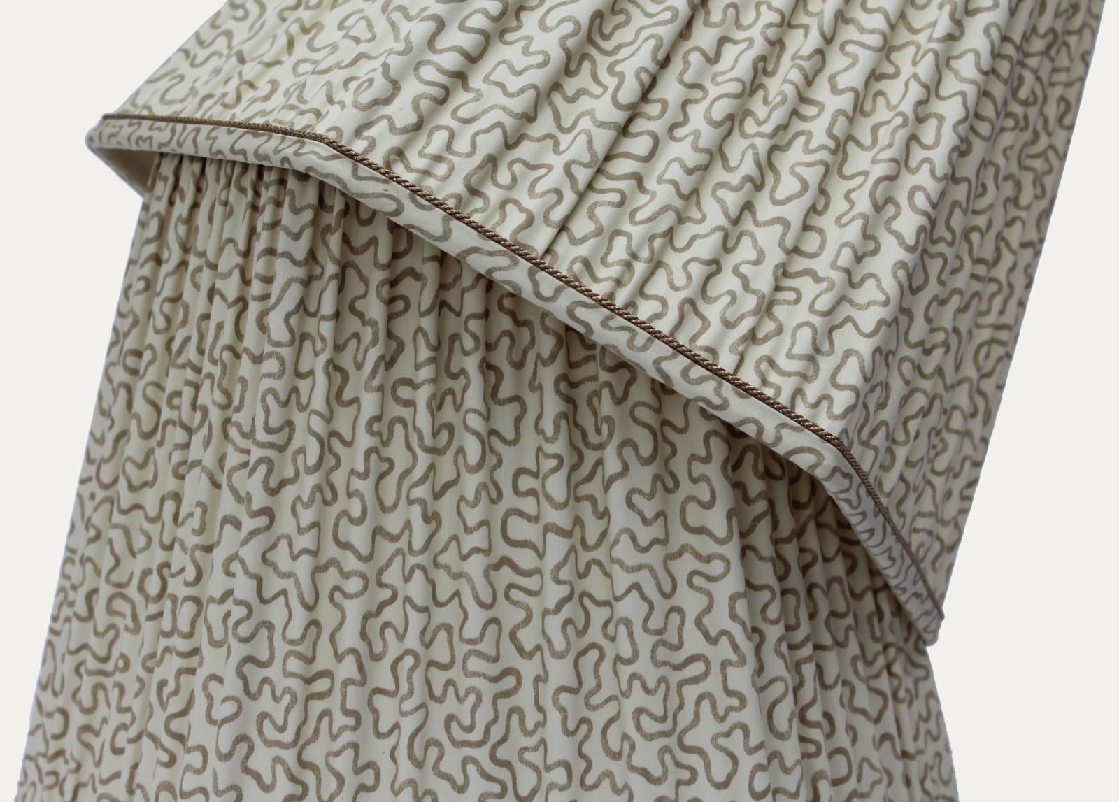 Rosal Bernal Indiana Satin Taupe Hexagonal Lampshade