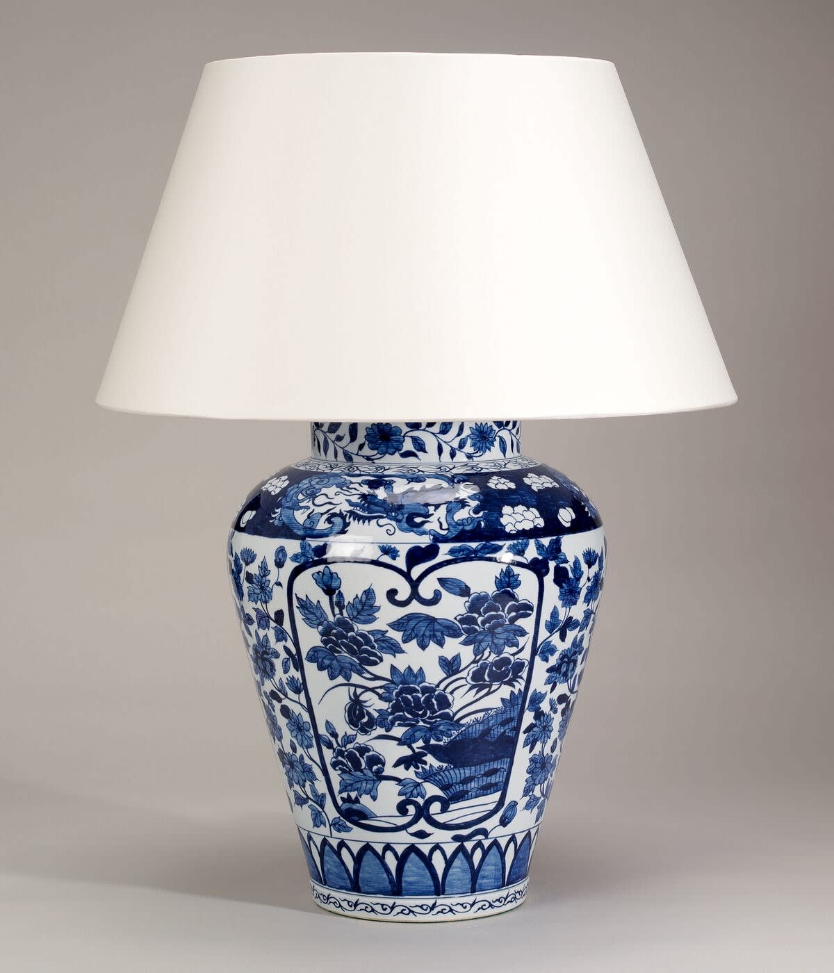 Imari Vase Blue and White