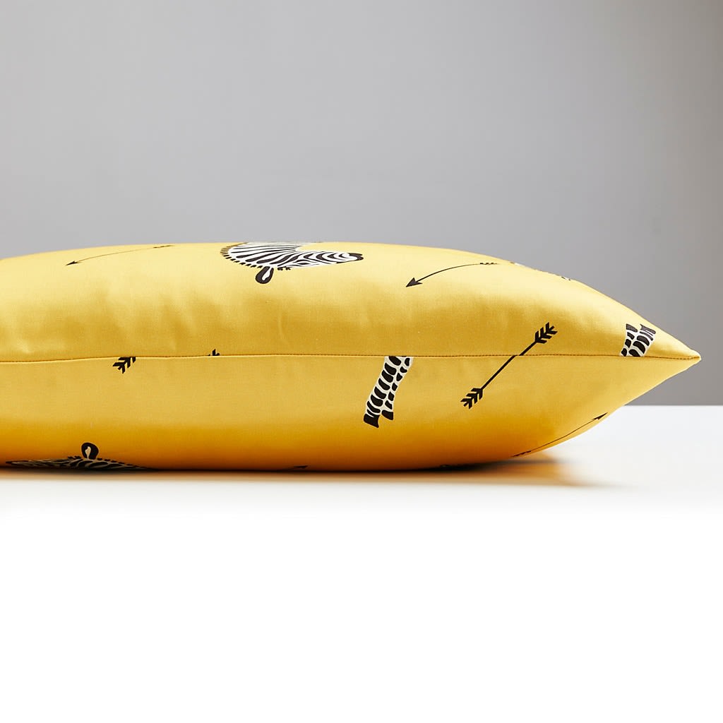 Scalamandre Zebras Petite Design in Yellow Decorative Cushion