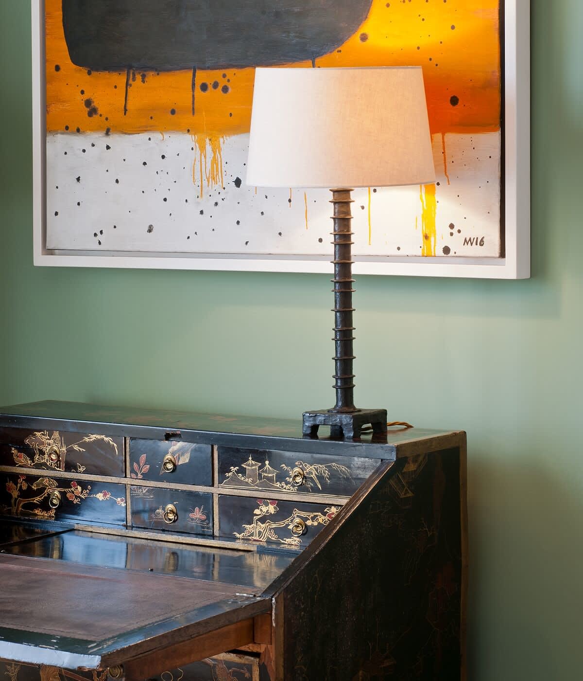 Bobbin Column Table Lamp