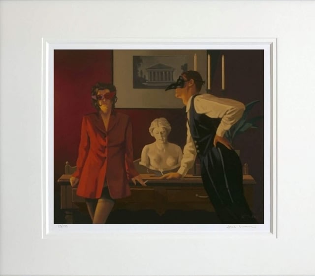 Jack Vettriano The Sparrow and The Hawk Mounted