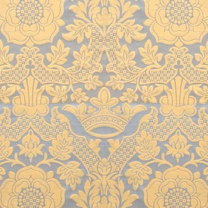 St Margaret Brocade White Gold
