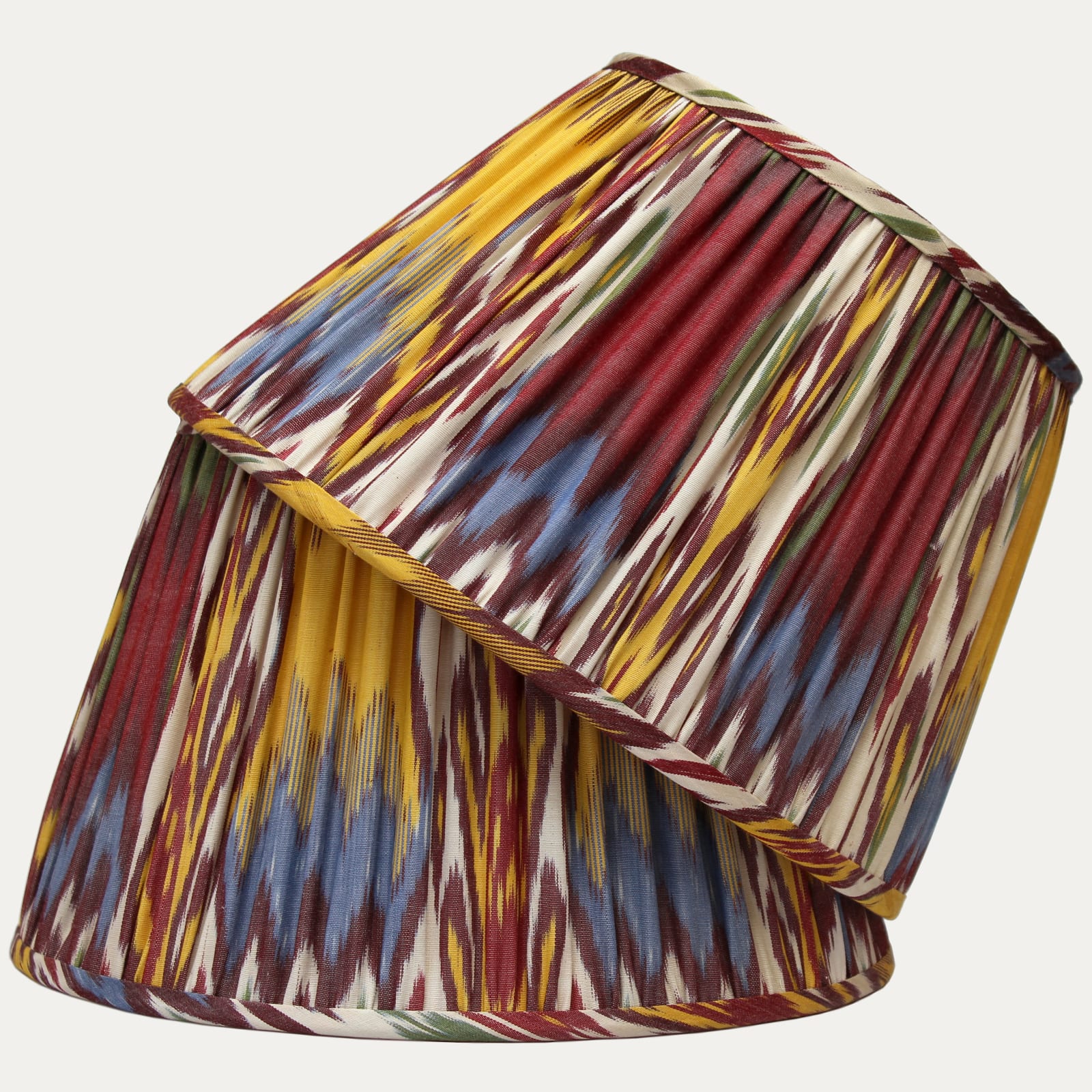Stunning Multicoloured Adras Ikat Lampshade