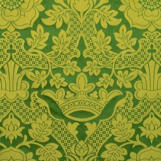 St Margaret Brocade Green Gold