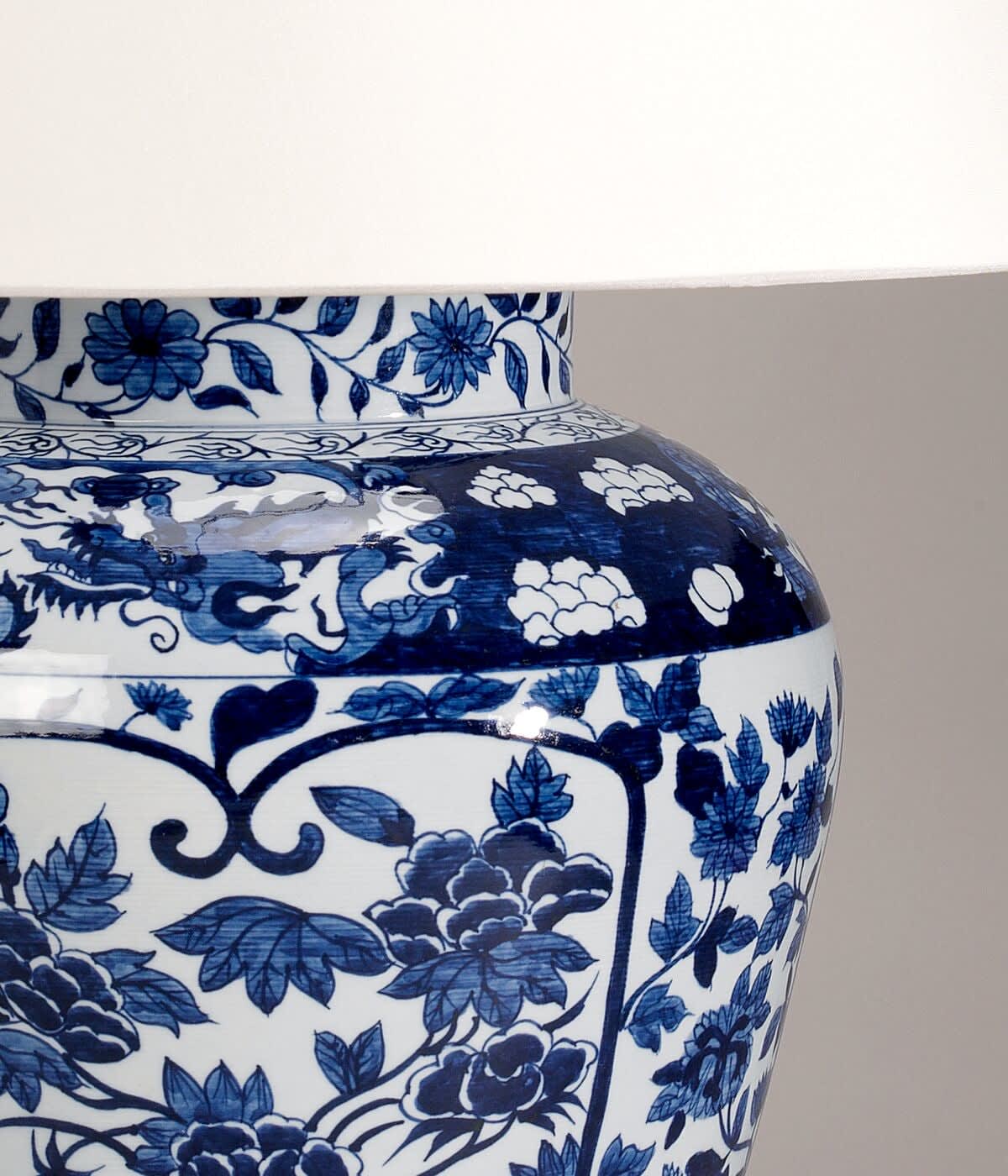Imari Vase Blue and White