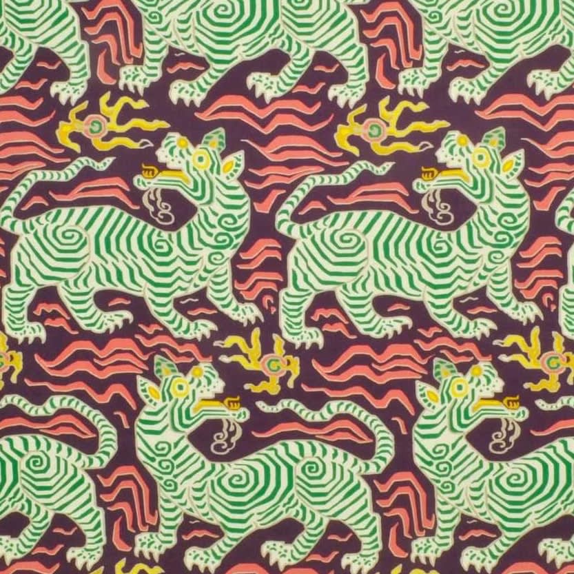Tibet Print Aubergine