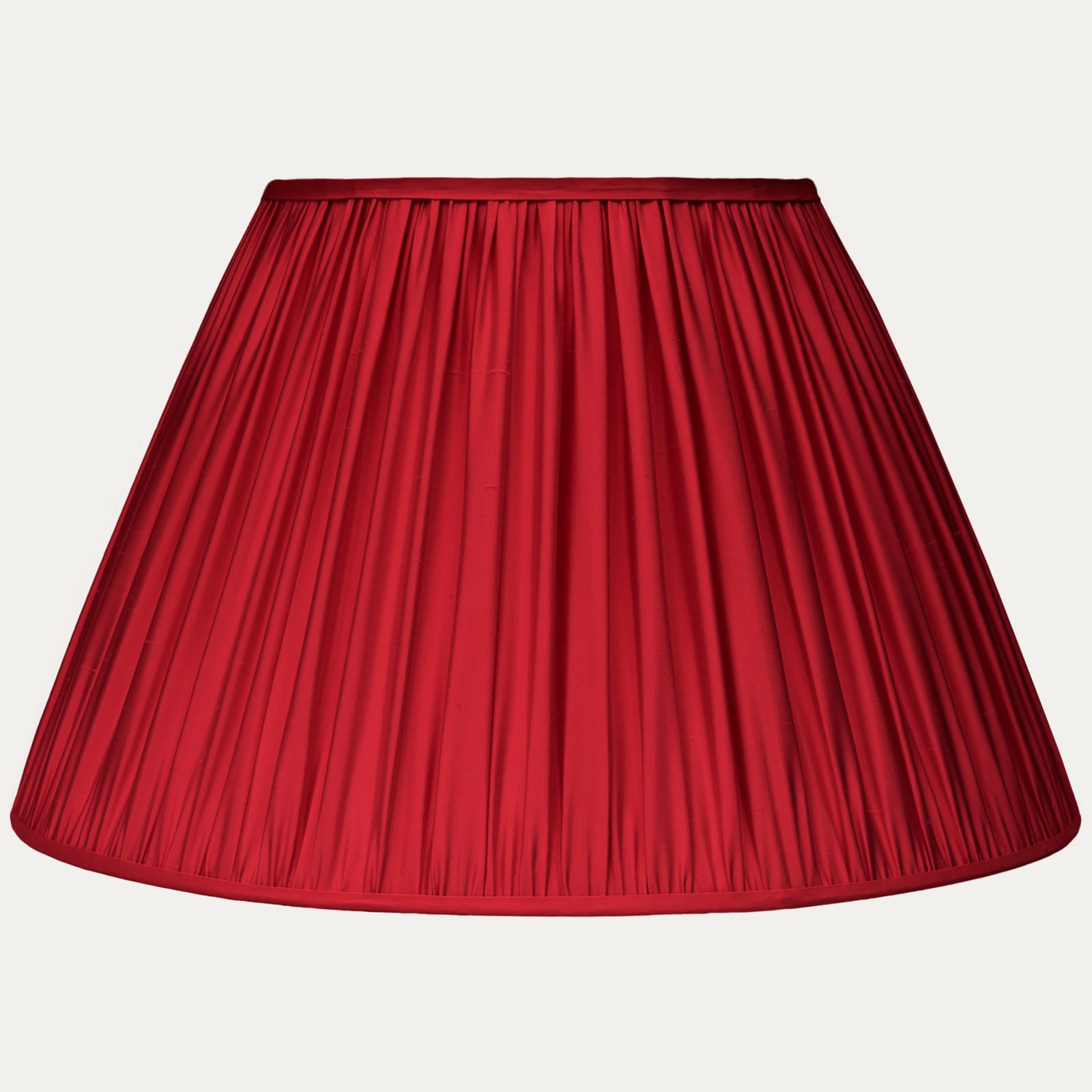 Douppion Vermillon Silk Empire Lampshade