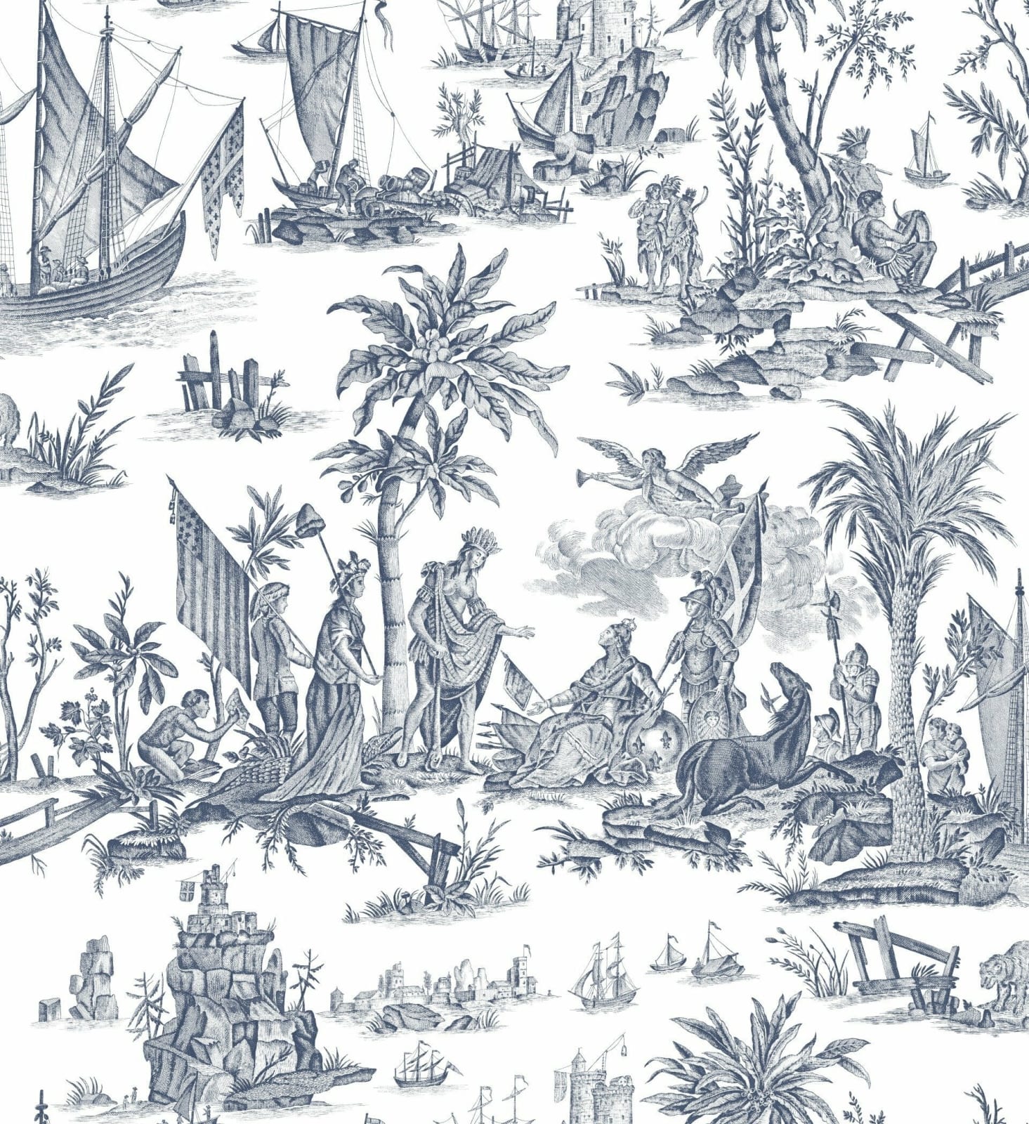 Charles Burger, Toile La Fayette Clair Bleu