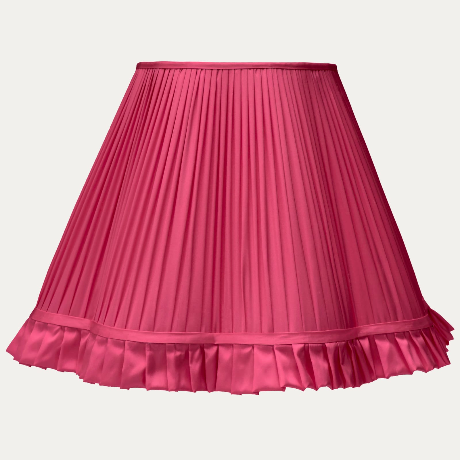 Douppion Bubblegum Silk Scallop Lampshade
