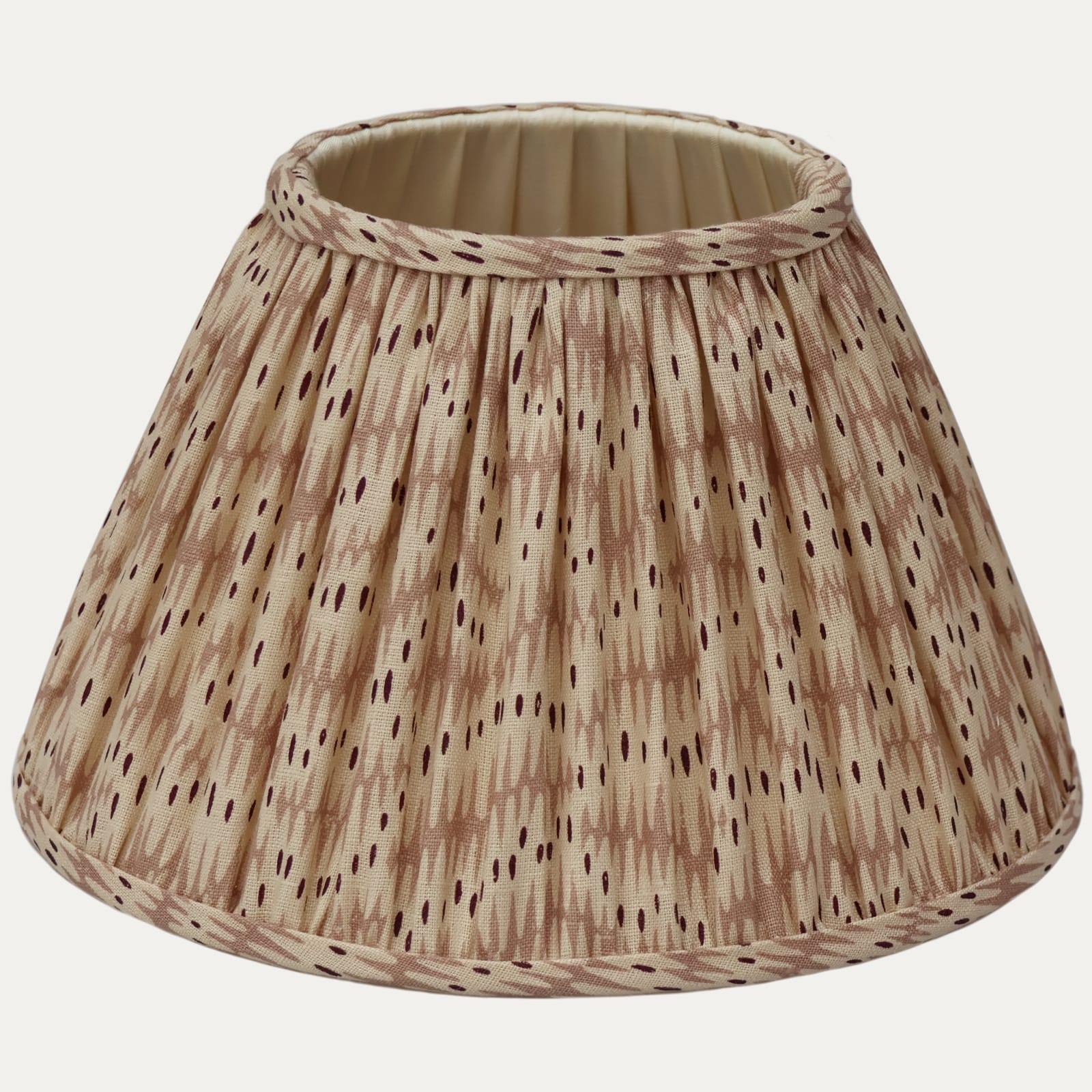 Flora Soames Daphne’s Feathers Rose Handsewn Gathered Empire Lamphade