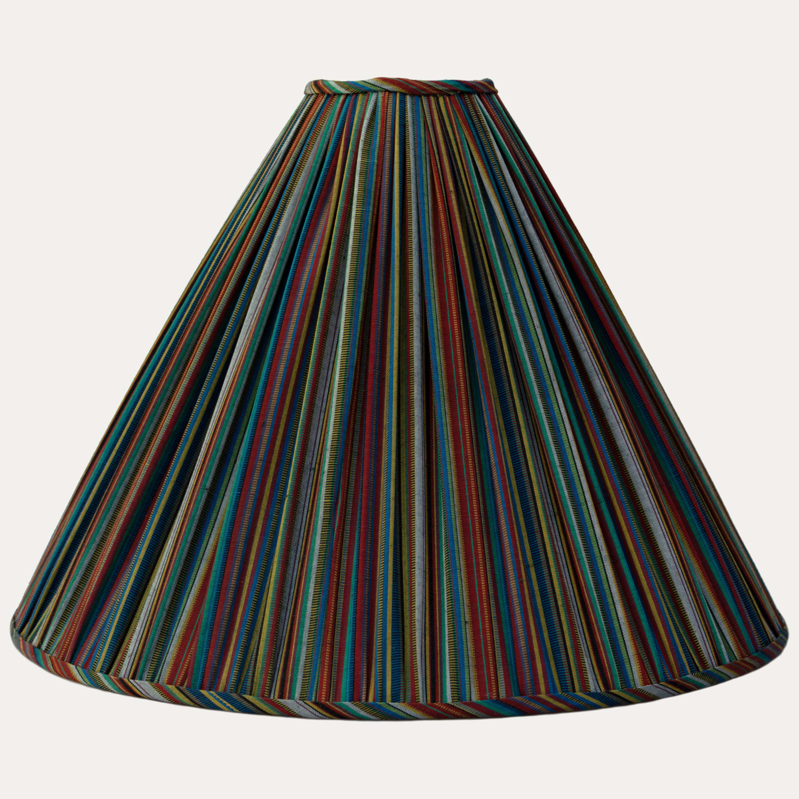 Vintage Azeri Jajim Striped Pendant Conical Lampshade