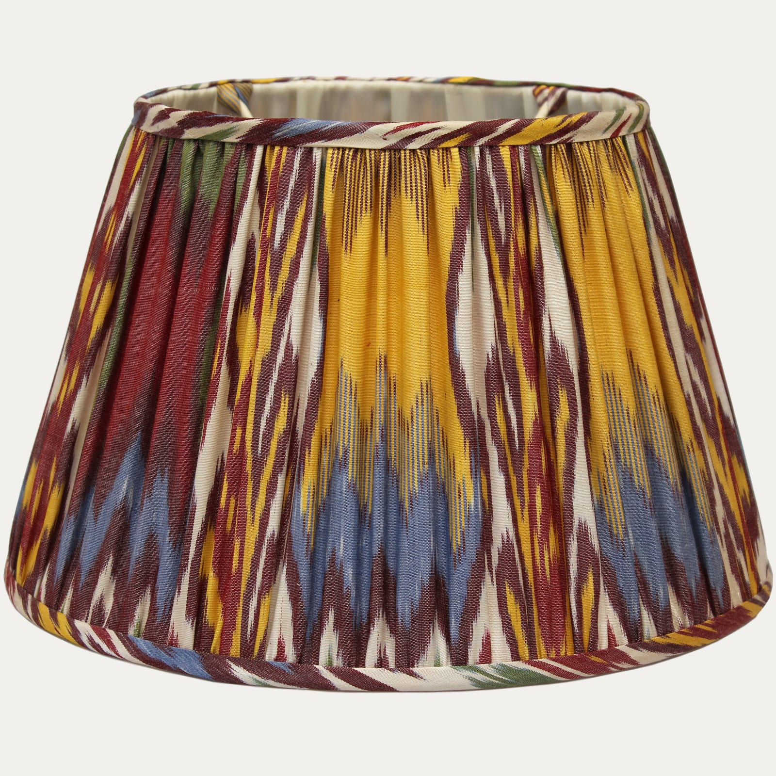 Stunning Multicoloured Adras Ikat Lampshade