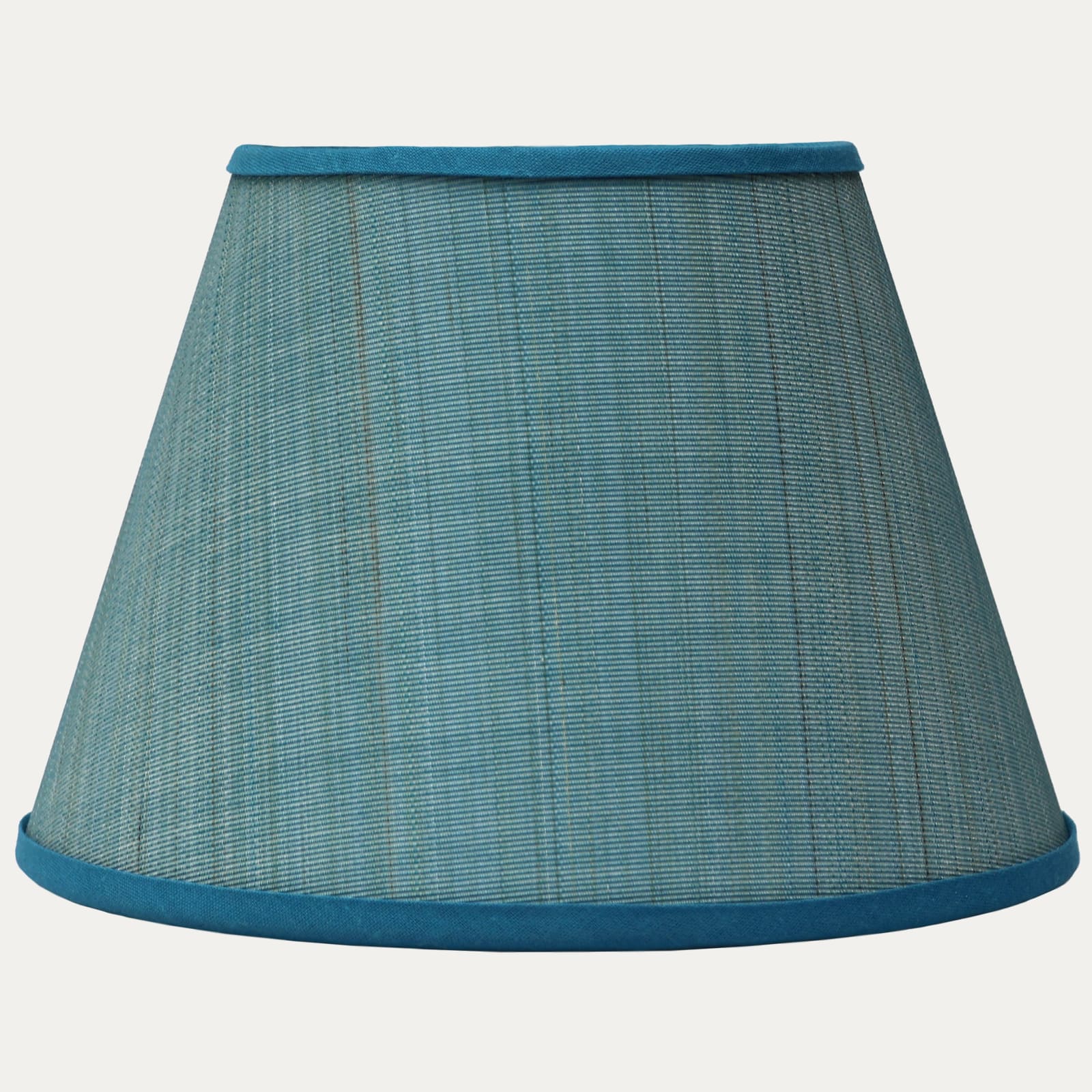 John Boyd Paso Pale Marine Horsehair Clip-on Lampshade with Cream Linen Lining