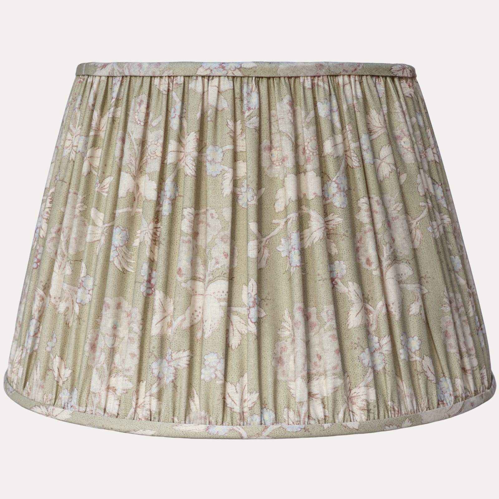 Robert Kime Banon Aqua Handsewn Gathered Lampshade