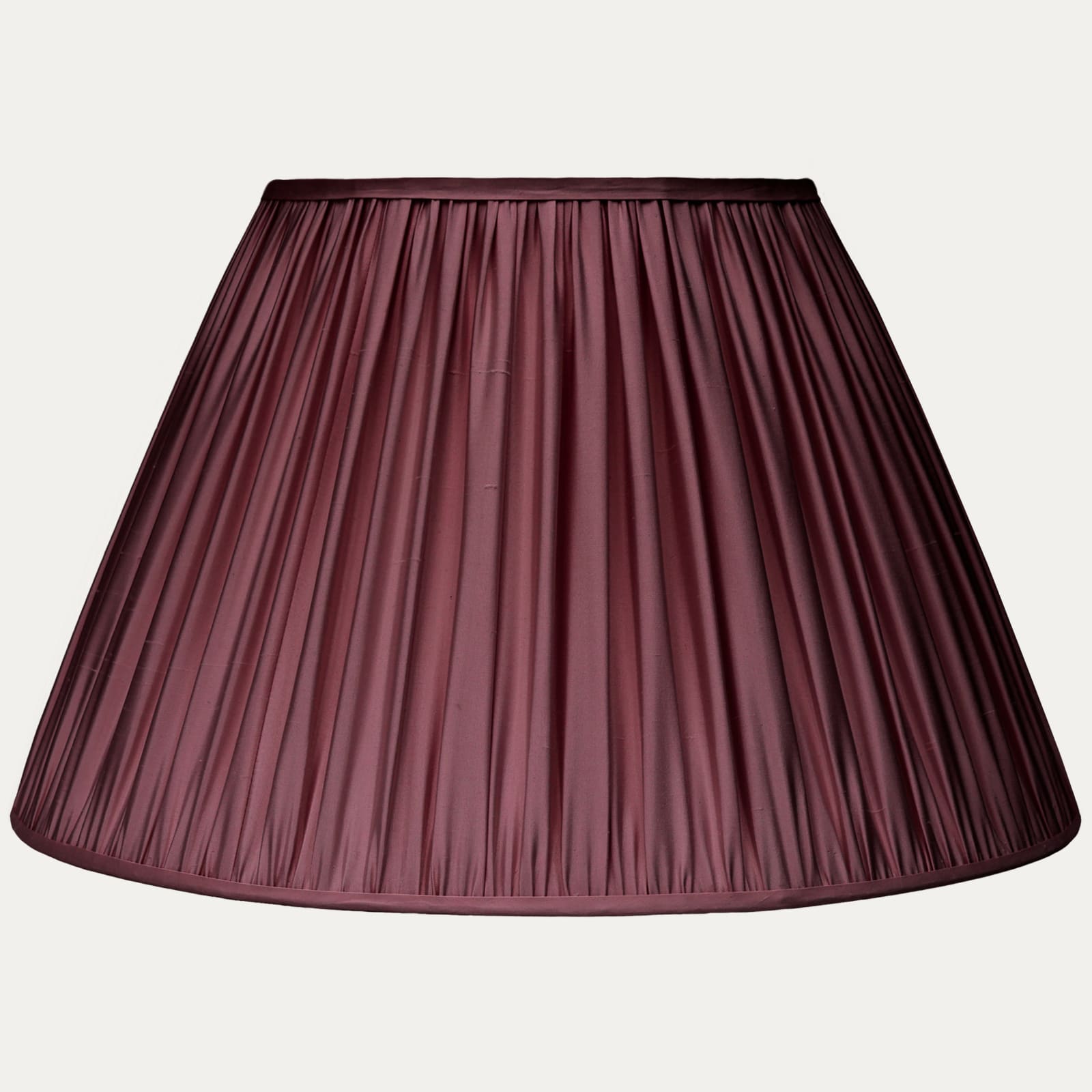 Douppion Claret Silk Empire Lampshade