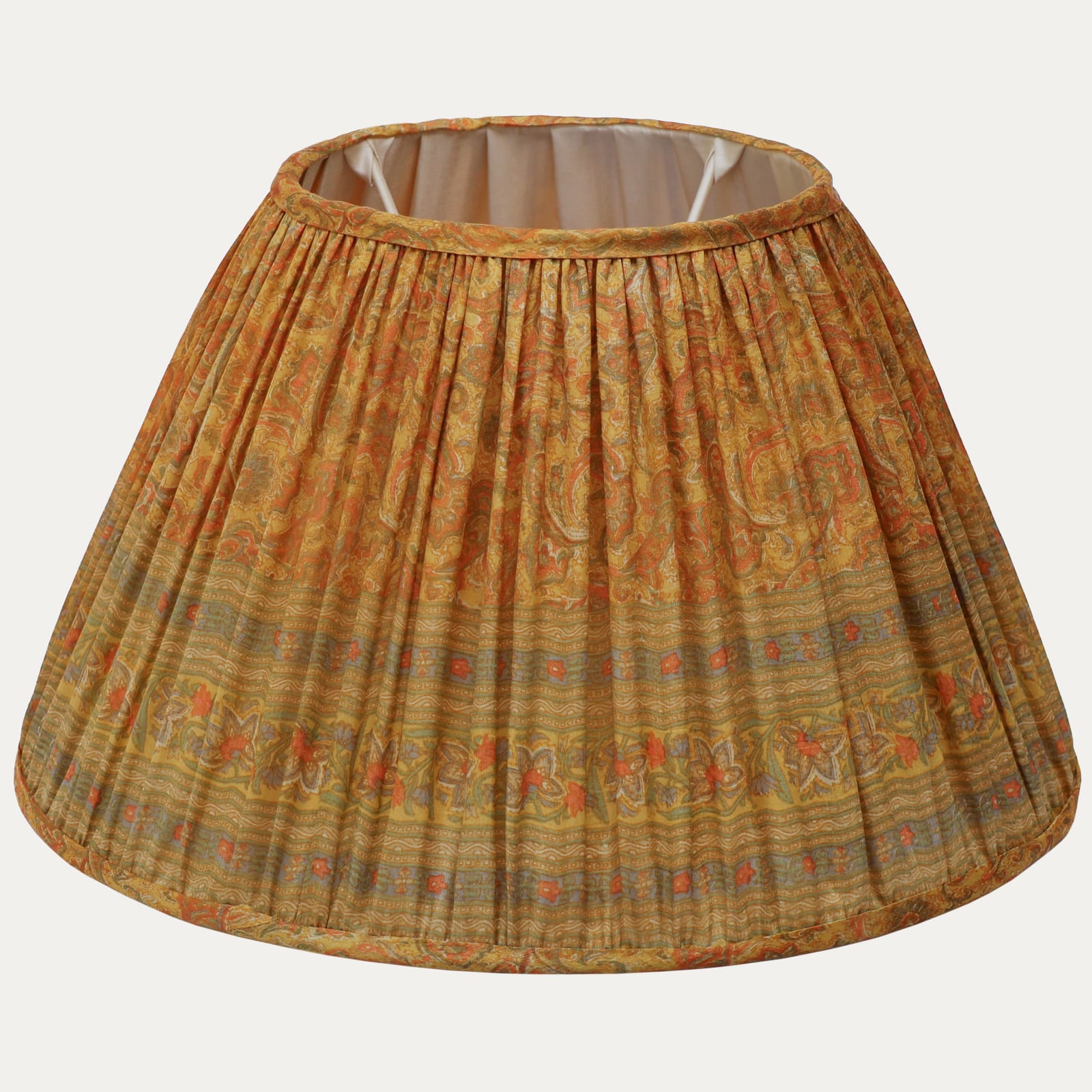 Exquisite One-off Floral Silk Saree Lampshade