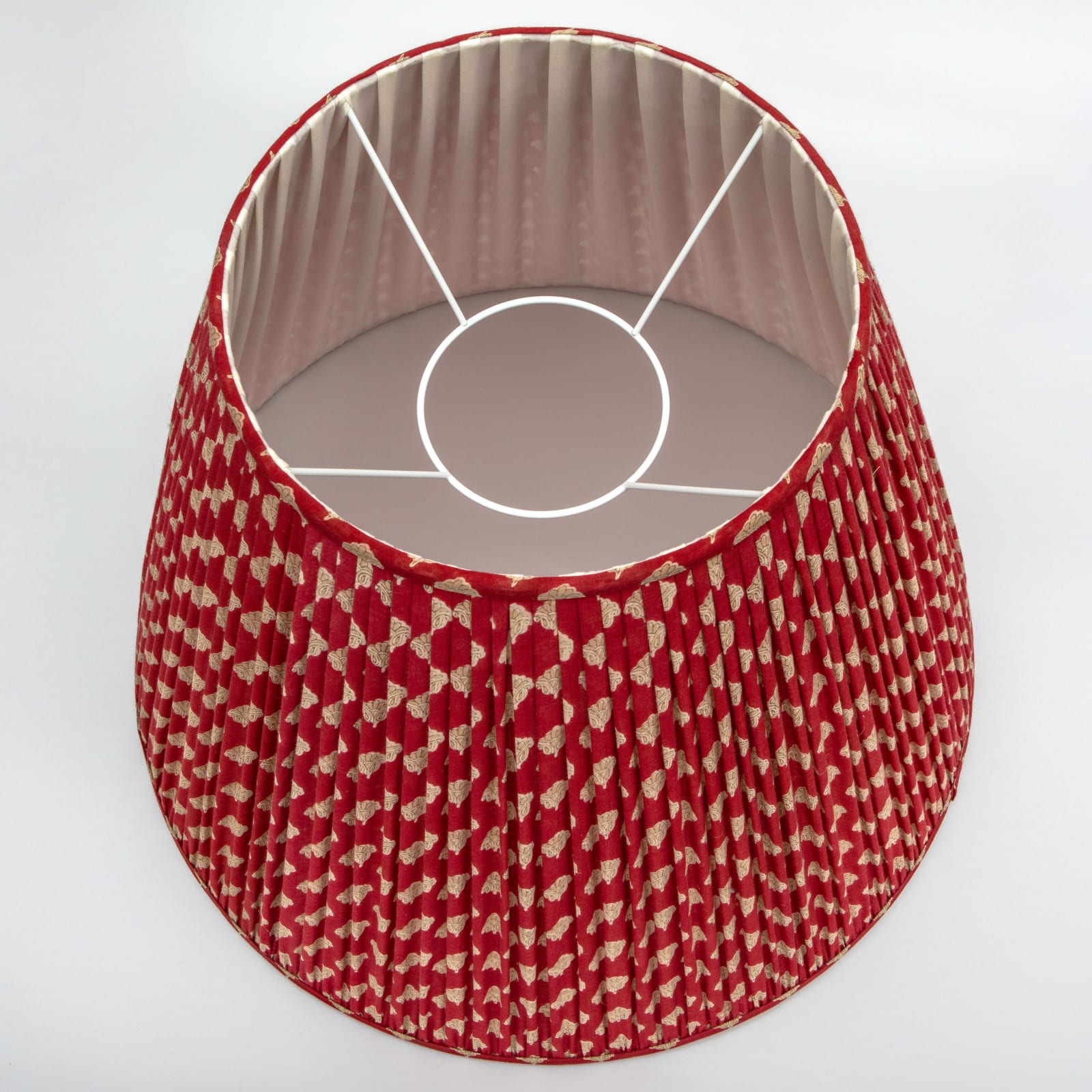 Stunning Red Vintage Sari Lampshade
