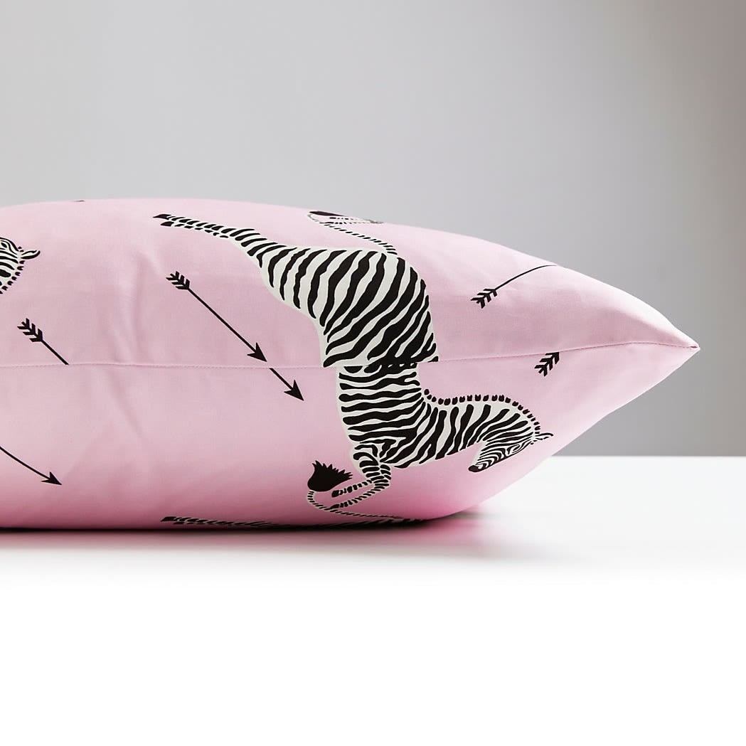 Scalamandre Zebras Petite Design in Peony Decorative Cushion