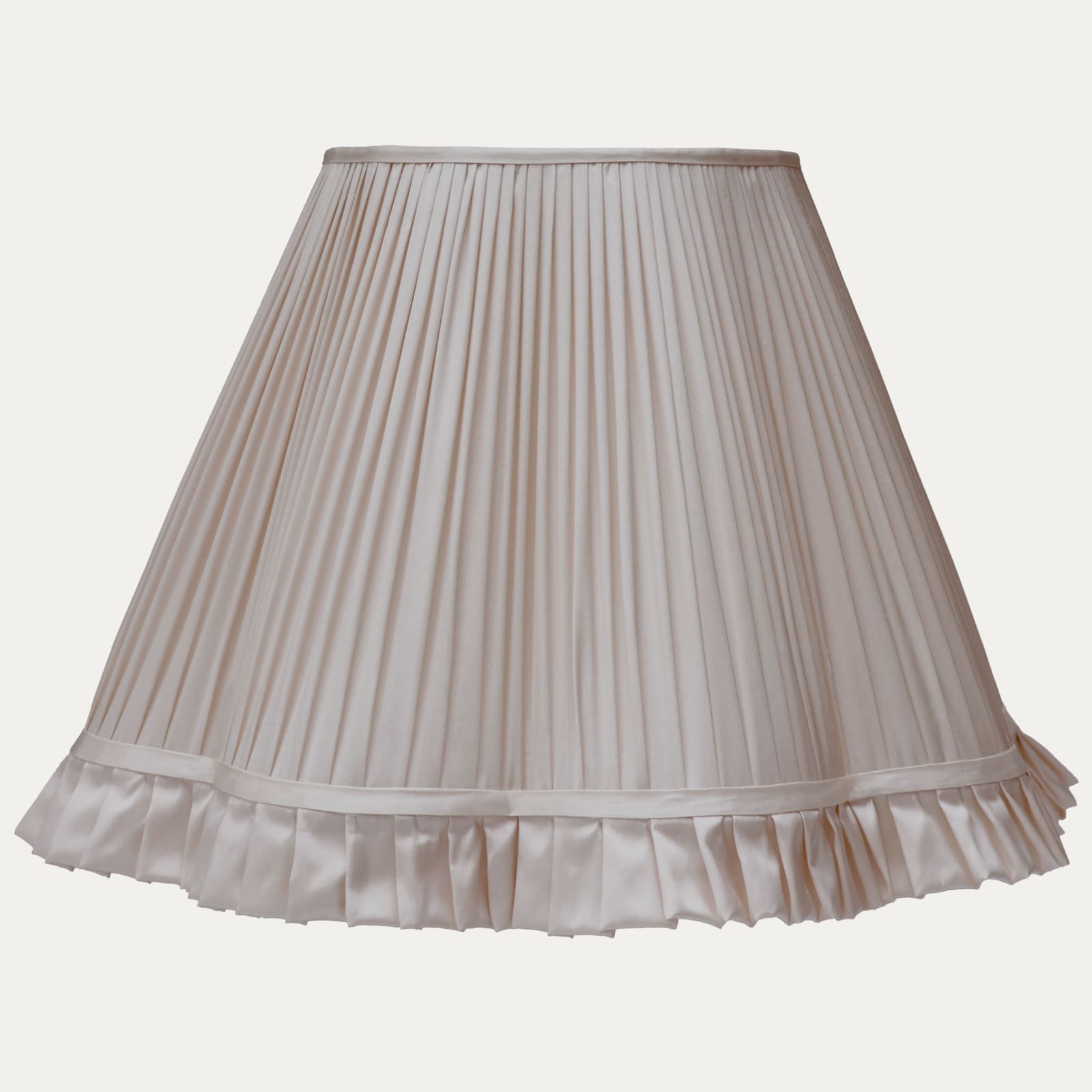 Lilac Faille Lugano Silk Scallop Lampshade