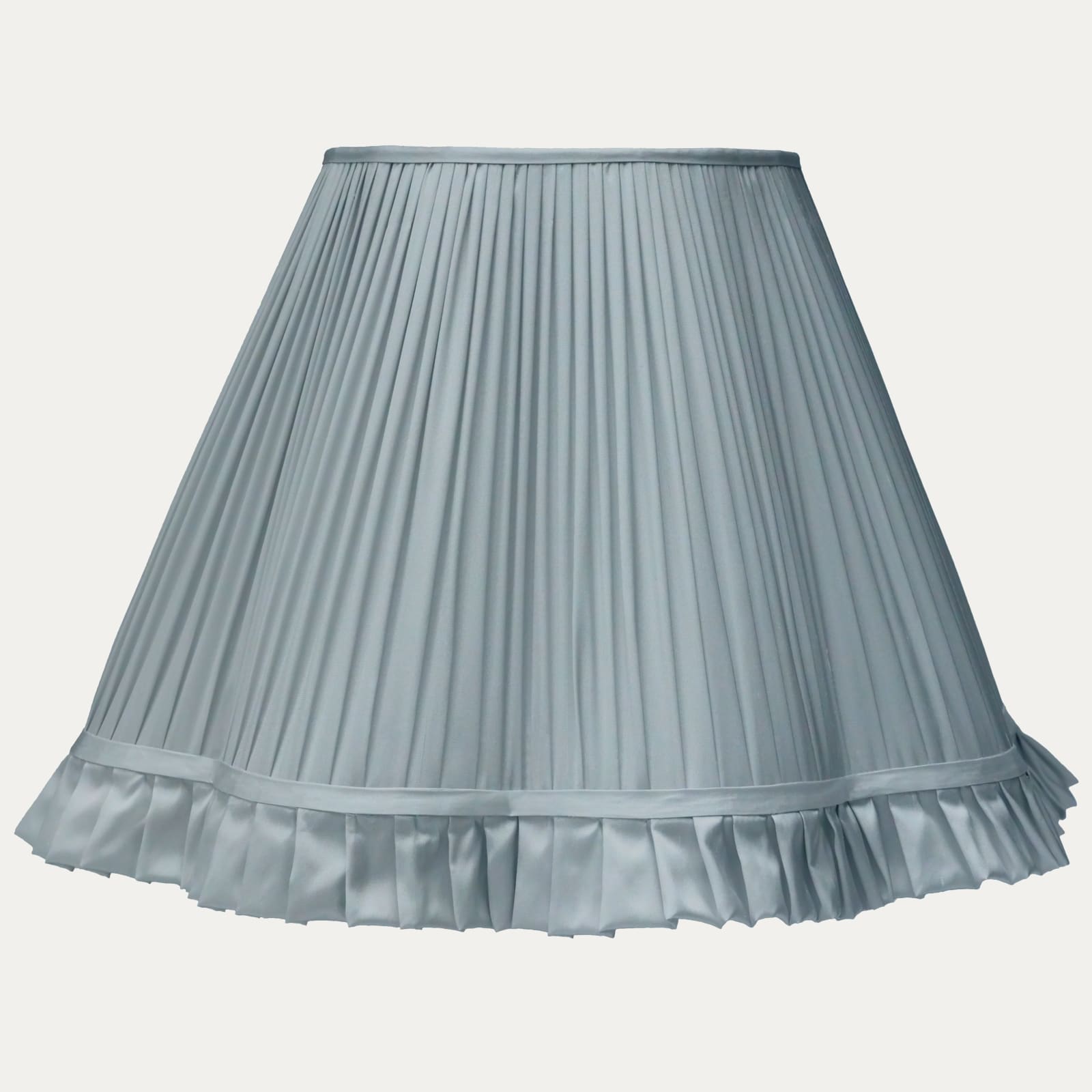 Slate Blue Faille Lugano Silk Scallop Lampshade