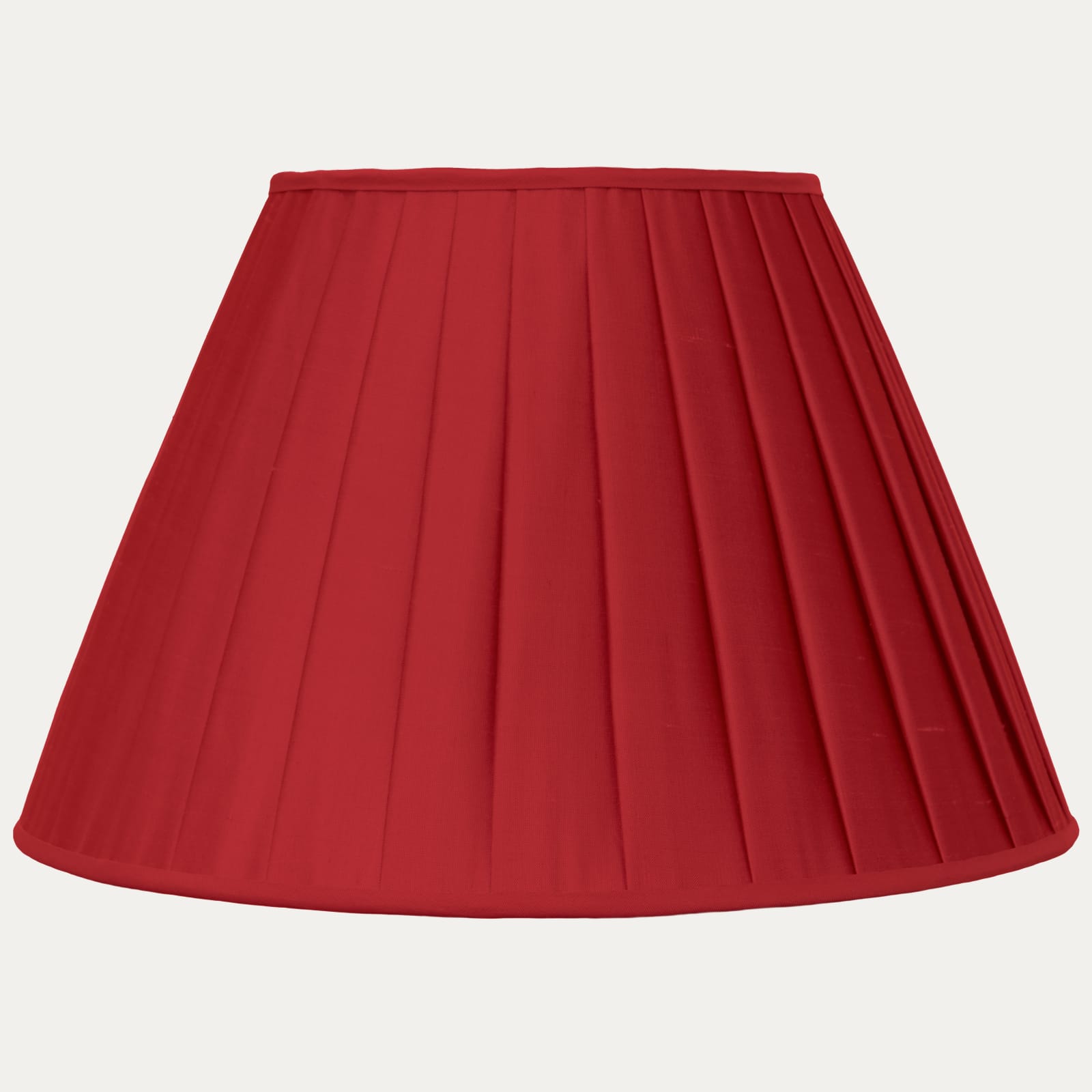 Framboise Taffetas Frontages Silk Box Pleated Lampshade