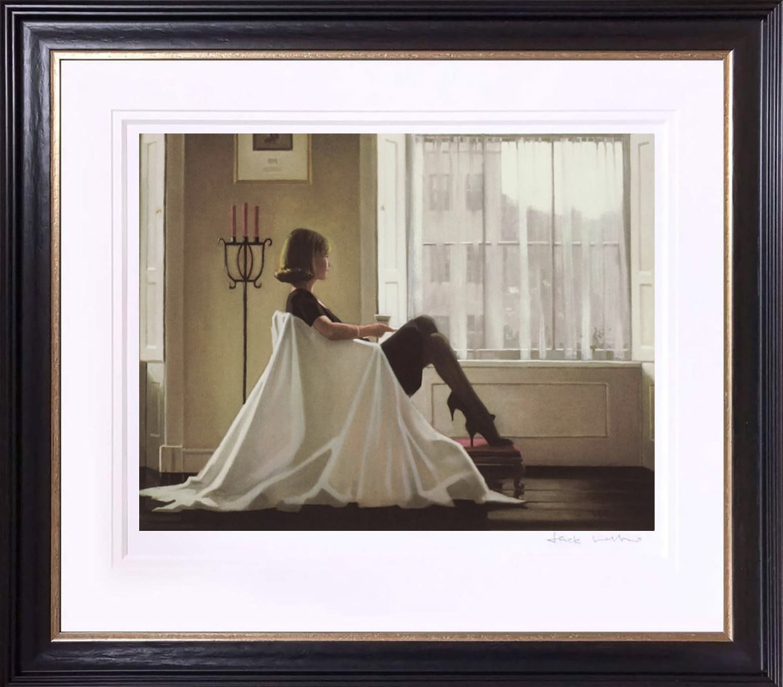 Jack Vettriano In Thoughts of You Framed