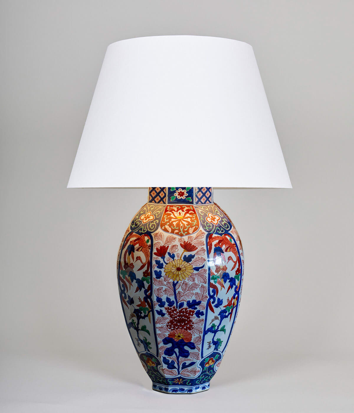 Imari Table Lamp - Peony