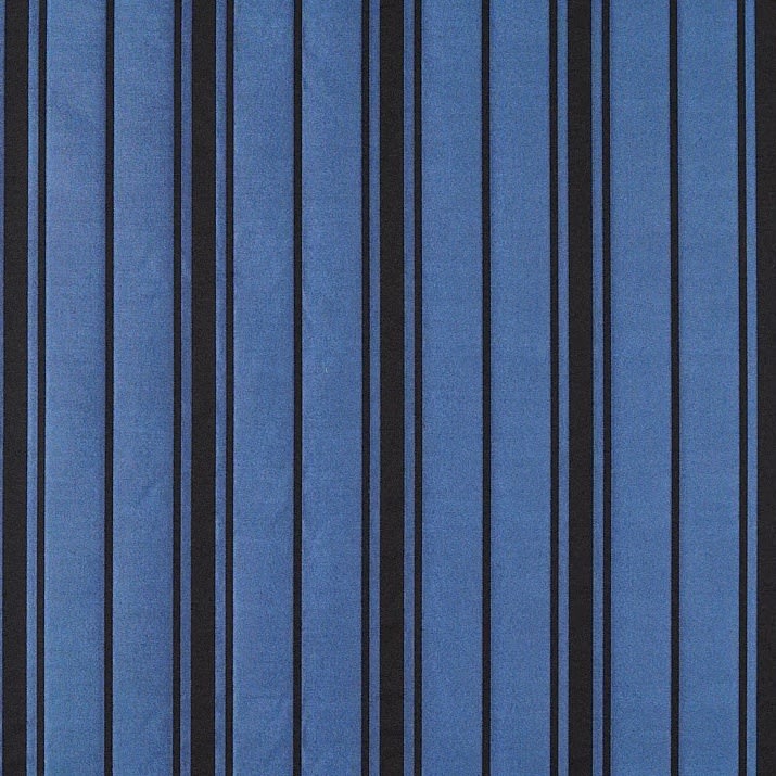 New York Stripe Royal Bliue Black