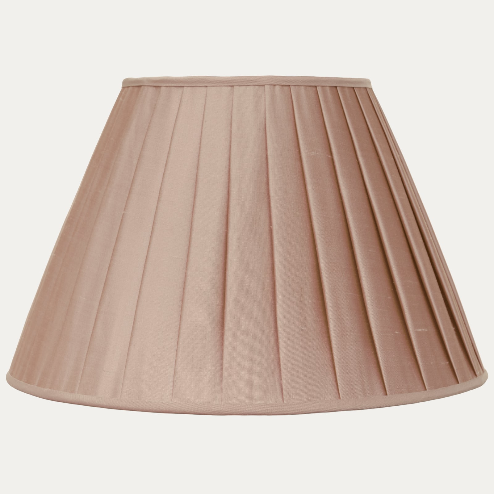 Plaster Faille Lugano Silk Box Pleated Lampshade