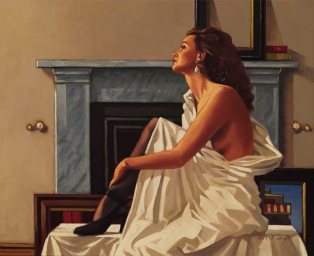 Jack Vettriano Model in White