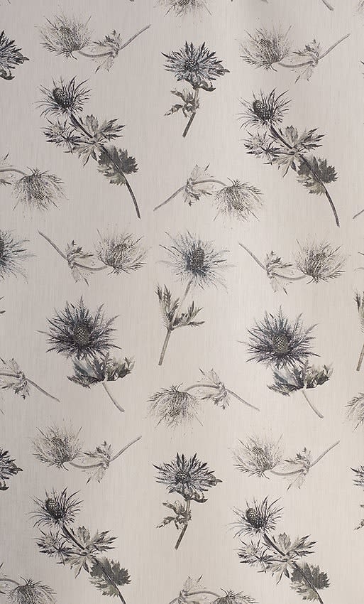 Sophies Thistles Steel Linen