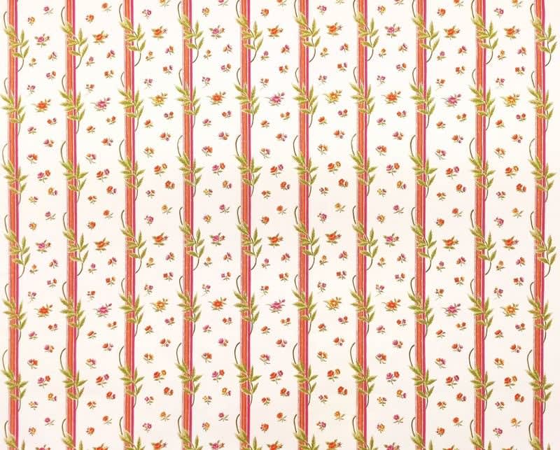 Charles Burger, Percale Les Pampres Clair Orange Mandarine