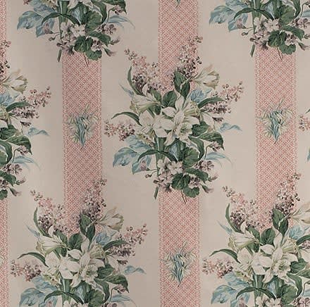 Wildflower Stripe Pink Ribbon