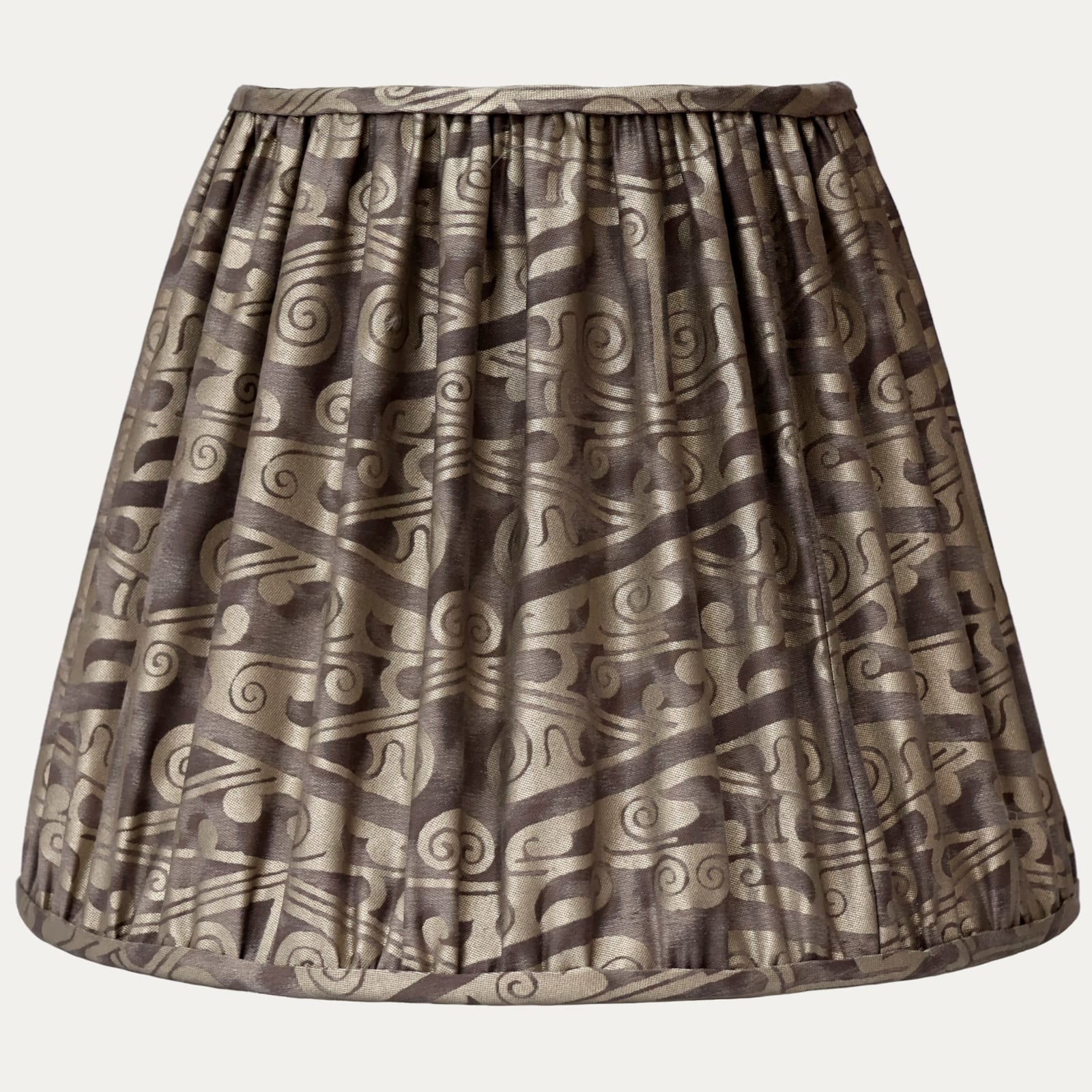 Fortuny Tzin Smoke and Aluminium Lampshade for US Lamps