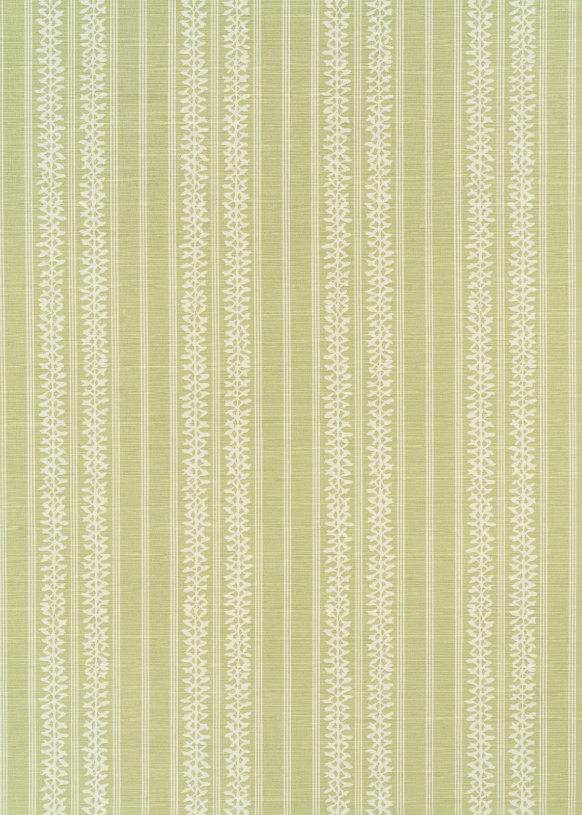 Tatting Stripe Light Green On Oyster