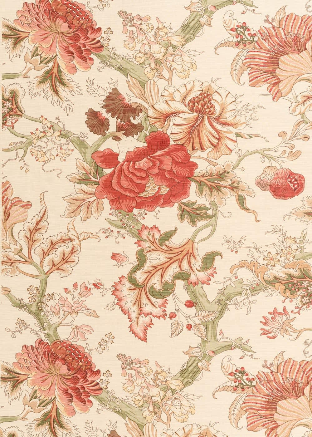 Treeflower Spice On Beige